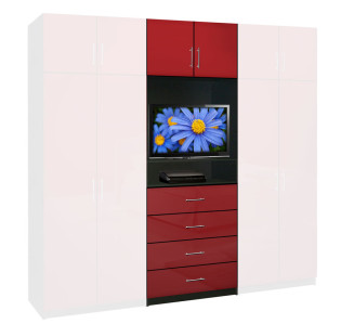 Aventa Wardrobe (Center Only) 4 Drawer 32 X 94
