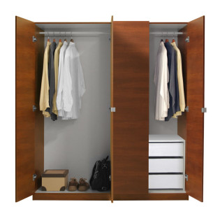 Alta Wardrobe Closet Package - 3 Drawer Wardrobe Package
