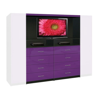 Aventa Wardrobe (Center Only) 8 Drawer 65 X 72
