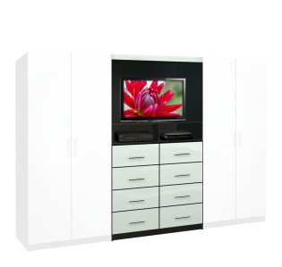 Aventa Wardrobe (Center Only) 8 Drawer 43 X 72