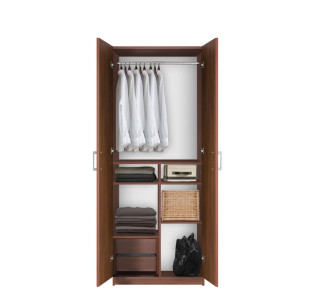Bella Wardrobe Closet - Hanging Plus Organized Wardrobe Storage