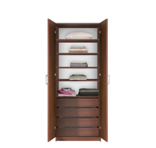 Bella Wardrobe Armoire - Modern Bedroom Storage
