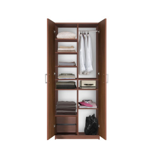 Bella Wardrobe Storage Closet - Storage Galore!