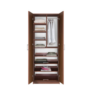 Bella Supreme Wardrobe Storage - 7 Foot Closet with Sliding Shelves