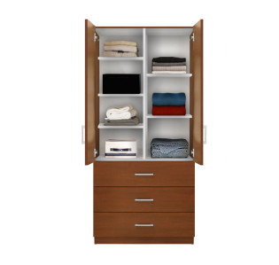 Alta Wardrobe Armoire Adjustable Shelves