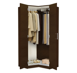 Alta Corner Wardrobe Closet – Make Unused Corners Useful