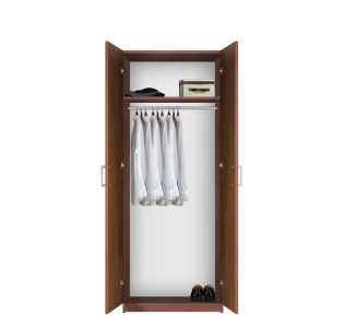 Bella Wardrobe Closet - Long Hanging Luxury Closet with Top Shelf