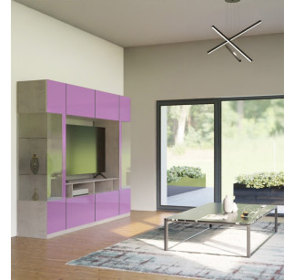 Brent Entertainment Center - Two-Sided Curio Displays