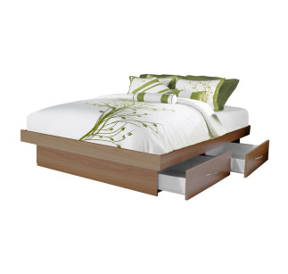Queen Storage Platform Bed with 4 Drawers