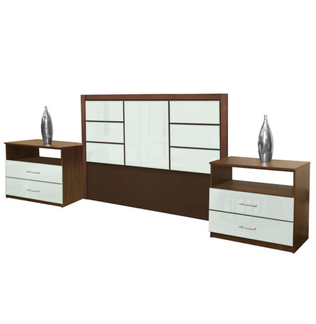 Downtown King Size 3 Piece Bedroom Set