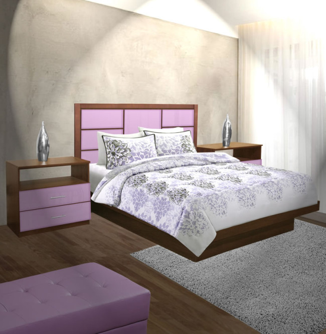 Montclair King Size Platform Bedroom Set 4 Piece