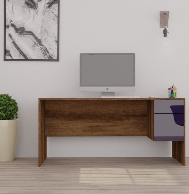 Alexis Basic Credenza Desk 2 Drawer