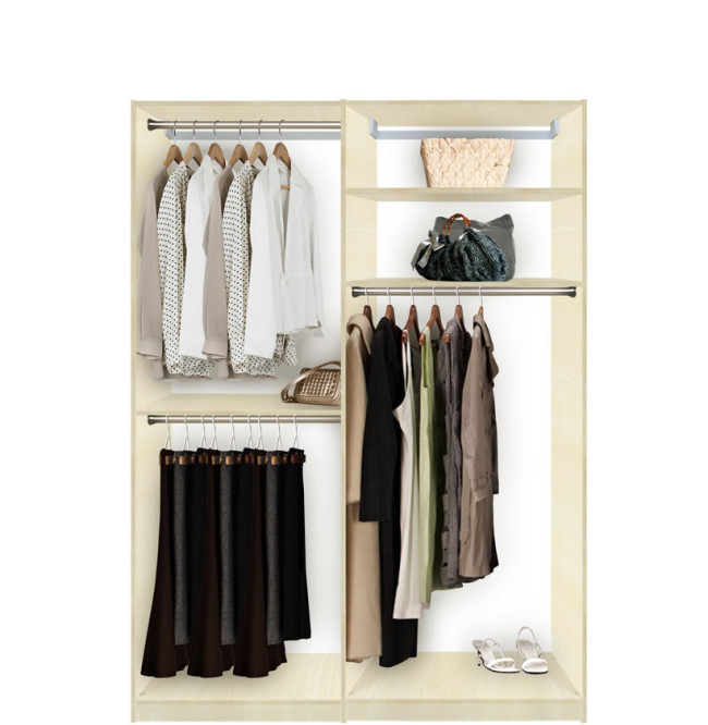 Custom Double Hanging Closet