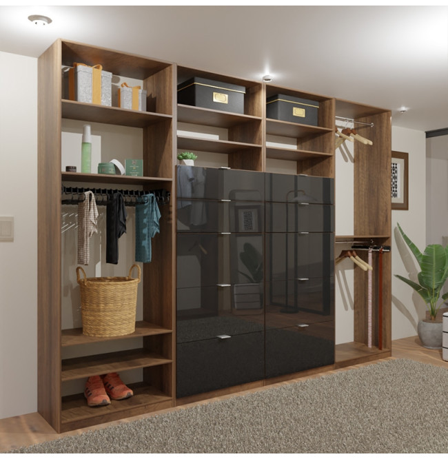 Isa Closet System with 10 Drawers – XL Built-In Closet Organizer