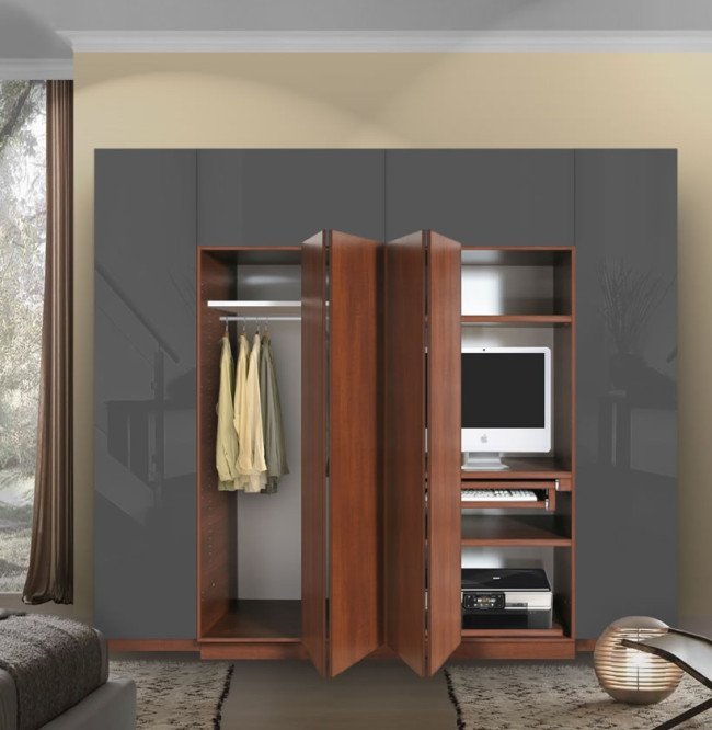 Hawthorne Wardrobe Closet Desk - Instant Home Office