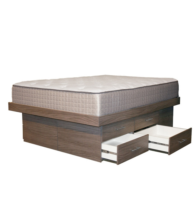 King Ultra Storage Platform Bed with 8 Drawers
