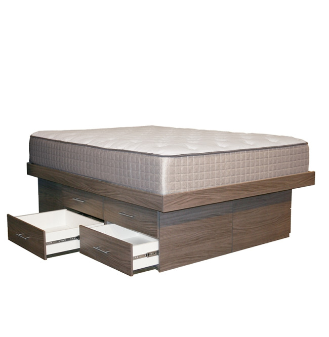 Storage Platform Bed with 8 Drawers