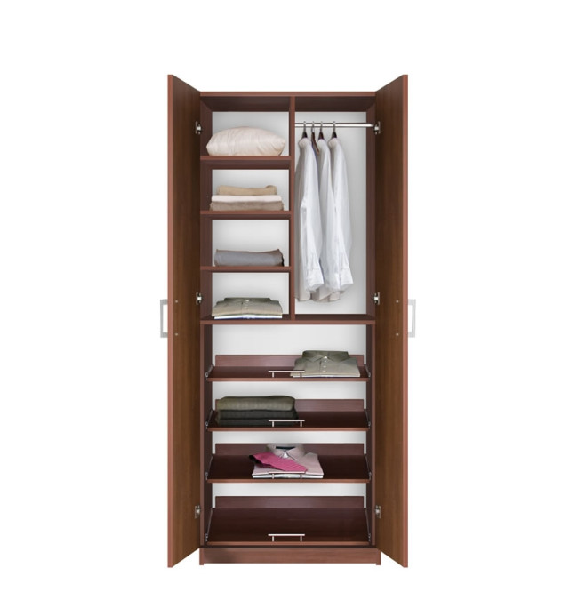 Bella Supreme Wardrobe Storage - 7 Foot Closet with Sliding Shelves