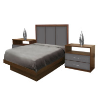 Monte Carlo Twin Size Platform Bedroom Set 4 Piece