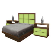 Rico Twin Size Bedroom Set w Storage Platform