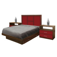 Madison Full Size Bedroom Set w Storage Platform