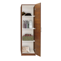 Alta Narrow Storage Closet with Right Door, 3 Adjustable Shelves