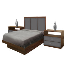 Monte Carlo Twin Size Bedroom Set w Storage Platform