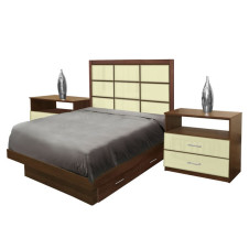 Cambridge Twin Size Bedroom Set w Storage Platform