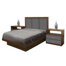 Monte Carlo Full Size Platform Bedroom Set 4 Piece