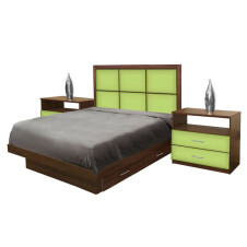 Rico Full Size Bedroom Set w Storage Platform
