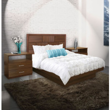 Manhattan Queen Size Platform Bedroom Set 4 Piece