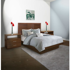 Downtown Queen Size Platform Bedroom Set 4 Piece