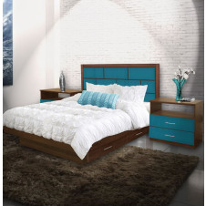 Manhattan King Size Bedroom Set w Storage Platform