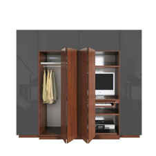 Hawthorne Wardrobe Closet Desk - Instant Home Office