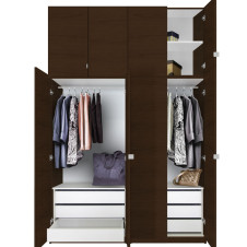 Alta Wardrobe Closet Package - 6 Drawer Wardrobe Extra Tall