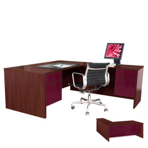 Alexis L Shaped Executive Computer Desk - Right Return