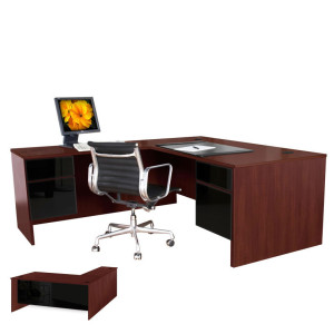 Alexis L Shaped Executive Computer Desk - Left Return