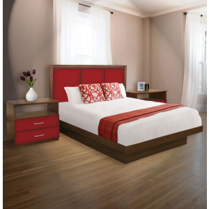 Madison King Size Platform Bedroom Set 4 Piece