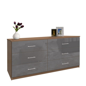 6 Drawer Double Dresser - Chest of Drawers