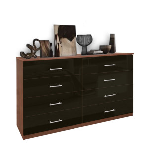8 Drawer Double Dresser – Spacious Chest of Drawers in Custom Finishes