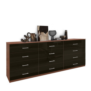 12 Drawer Triple Dresser – Expansive Storage in Custom Finishes