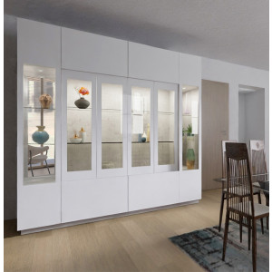 Henry Glass Curio Display Cabinet with Mirror Backs