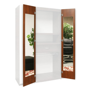 Wardrobe Closet Mirrored Interior - Door Mirrors, 165 Degree Hinges