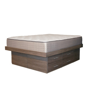 King Ultra Storage Platform Bed with 8 Drawers