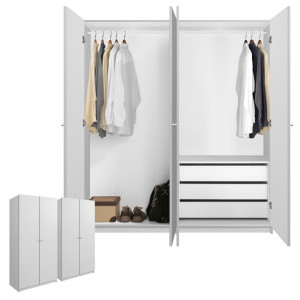 Alta Wardrobe Closet Package - 3 Drawer Wardrobe Package