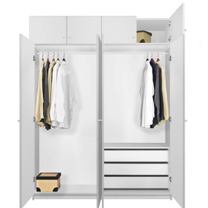 Alta Wardrobe Closet Package - 3 Drawer Wardrobes - Tall