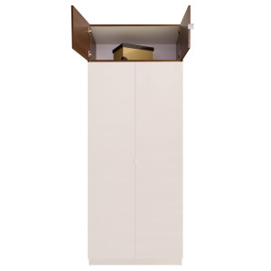 Extend Your Height +14" - Alta Shallow Wardrobe Storage Topper Double Door, 16"D