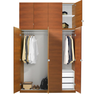 Alta Wardrobe Closet Package - 3 Drawer Wardrobe Extra Tall