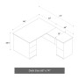 Desk Size: 66" x 74"