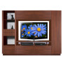 Bingham Wall Unit Java Wood Tone Case and Fronts